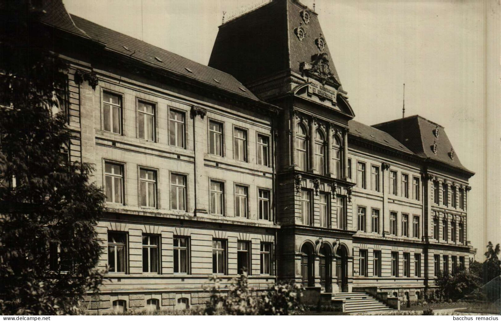 ESCH-SUR-ALZETTE   - École Industrielle Et Commerciale Photo Originale (16x10,5 Cm) - Esch-sur-Alzette