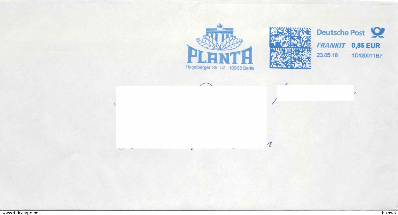 954  Feuilles De Tabac: Ema D'Allemagne - Tobacco Leaves, Brandenburg Gate: Meter Stamp From Germany. Planta Berlin - Droga