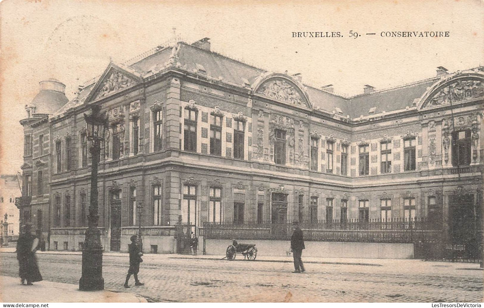 BELGIQUE - Bruxelles - Vue Générale Du Conservatoire - Carte Postale Ancienne - Cafés, Hôtels, Restaurants