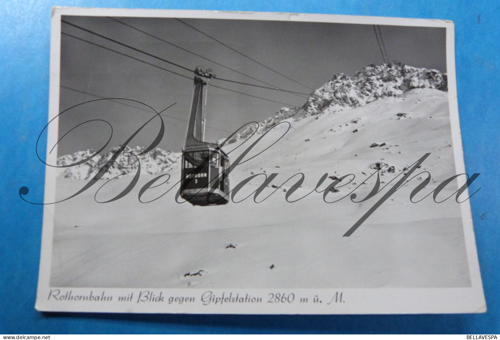 Brienz Suisse Rothornbahn Mit Blick Gegen Gipfelstation 2860 M.ü M. Luftsellbahn Parpaner Rothorn Lenzerheide 1964 - Brienz