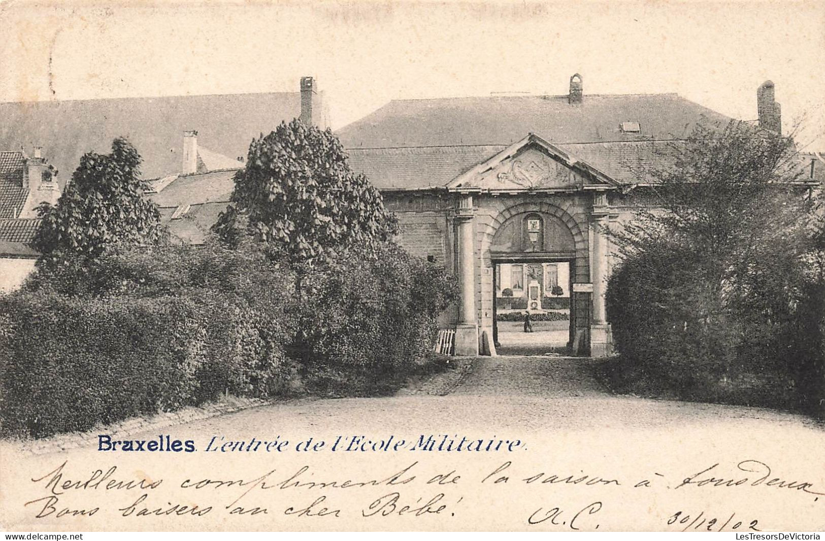 BELGIQUE - Bruxelles - L'entrée De L'Ecole Militaire - Carte Postale Ancienne - Formación, Escuelas Y Universidades