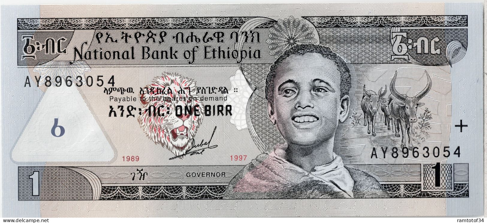 ETHIOPIE - 1 Birr 1989-1997 UNC - Ethiopia