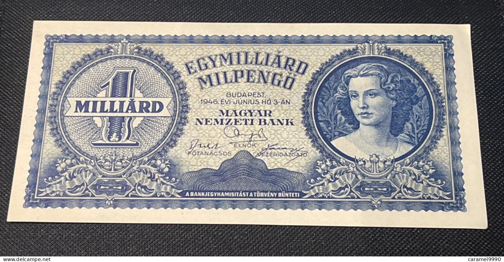Hungary 1milliard Milpengö 1946 Budapest - Ungheria