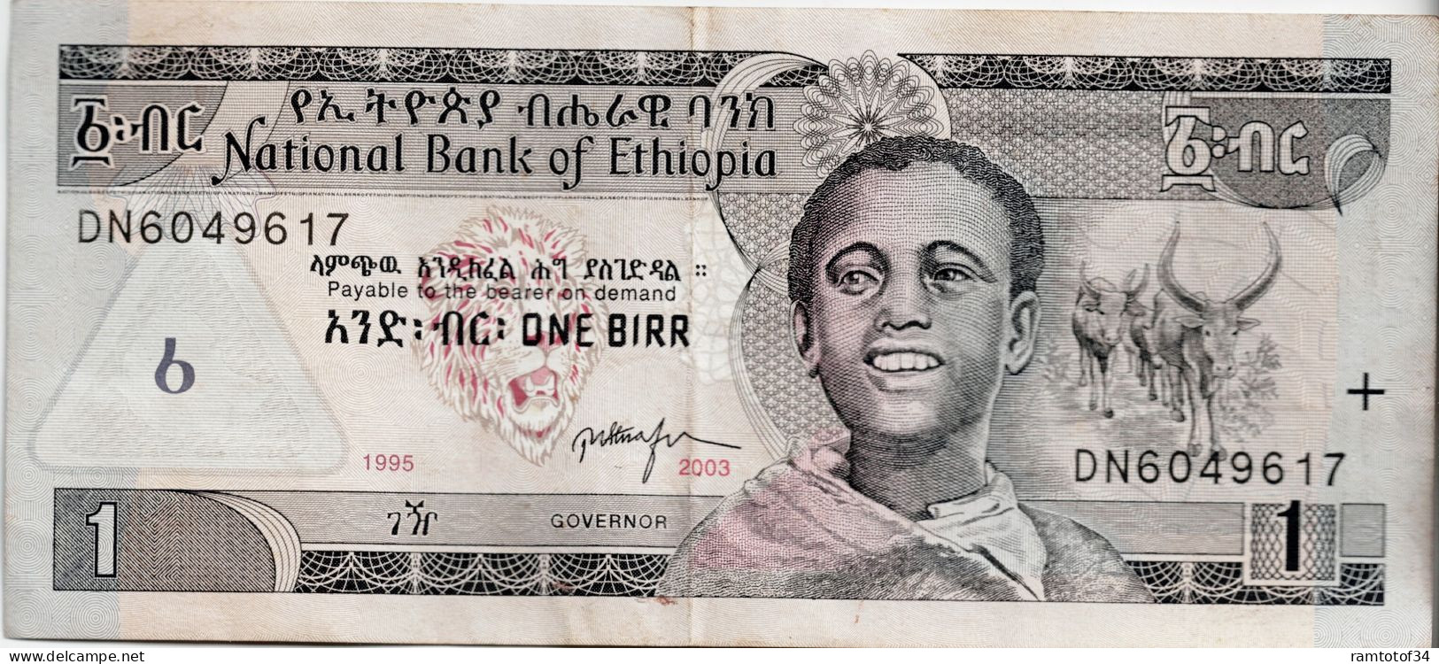 ETHIOPIE - 1 Birr 1995-2003 (DN6049617) - Angola