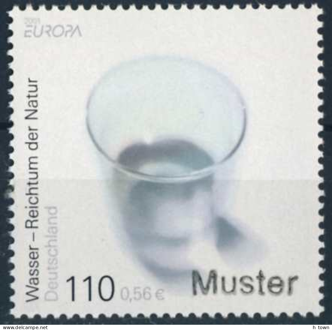 954  Europa CEPT 2001 Eau: Timbre Spécimen "Muster" D'Allemagne - Europe, Water: Specimen-stamp From Germany - 2001