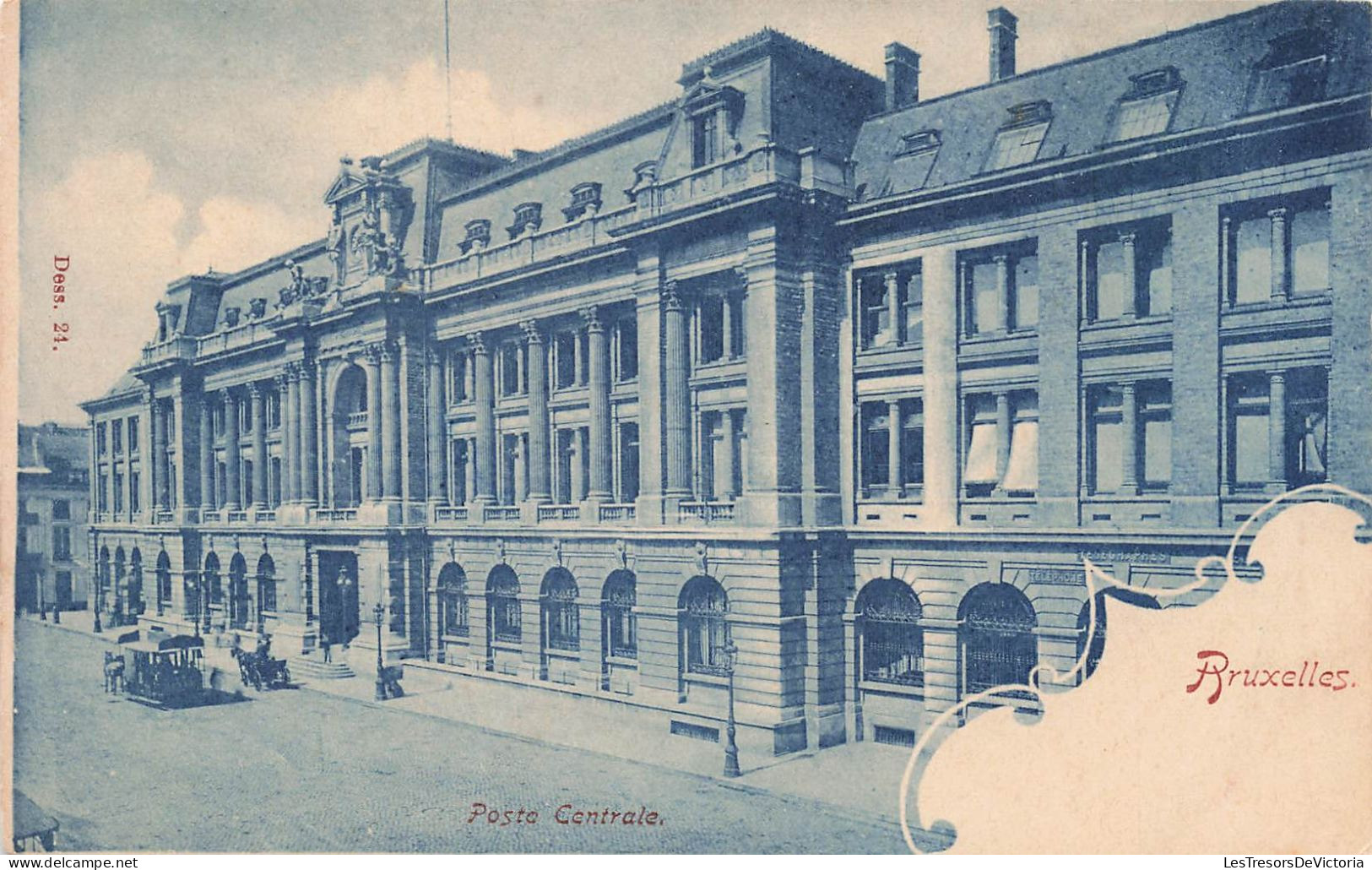 BELGIQUE - Bruxelles - Vue Générale De La Poste - Carte Postale Ancienne - Monumenti, Edifici