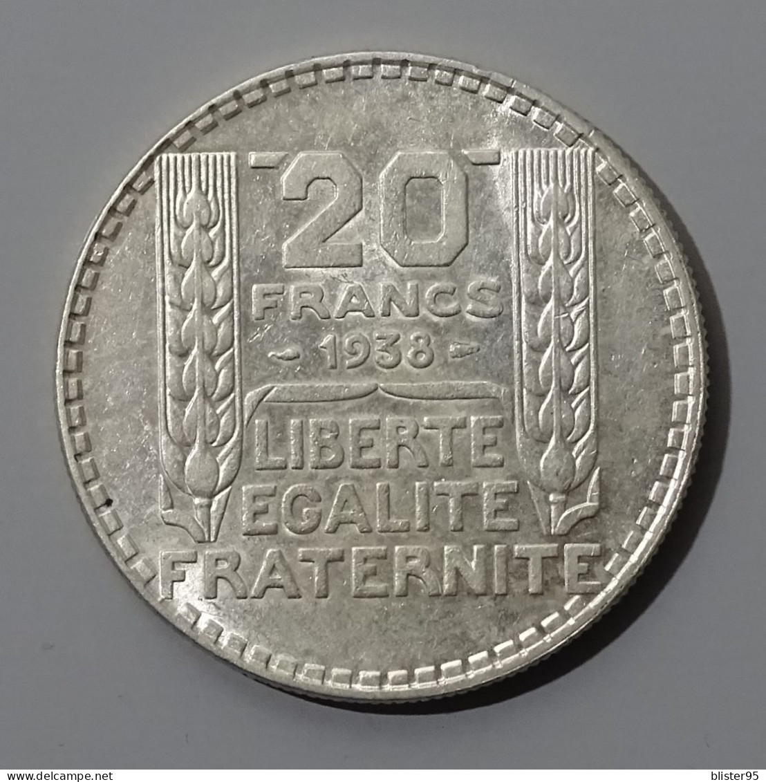 20 Francs 1938 Turin Argent En Sup - 20 Francs