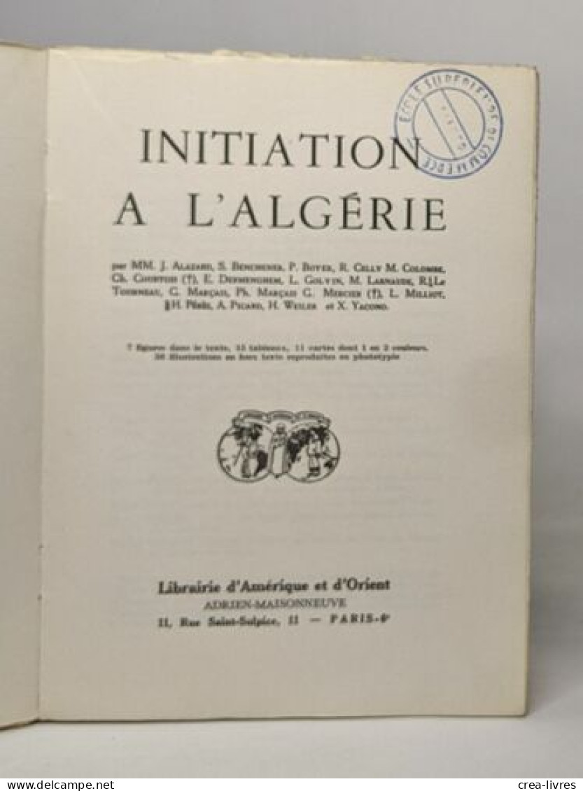 Initiation A L'algérie - Non Classés