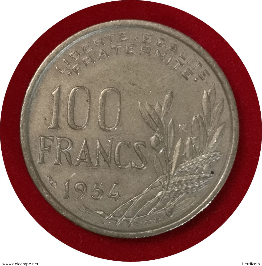 Monnaie France - 1954 - 100 Francs Cochet - 100 Francs