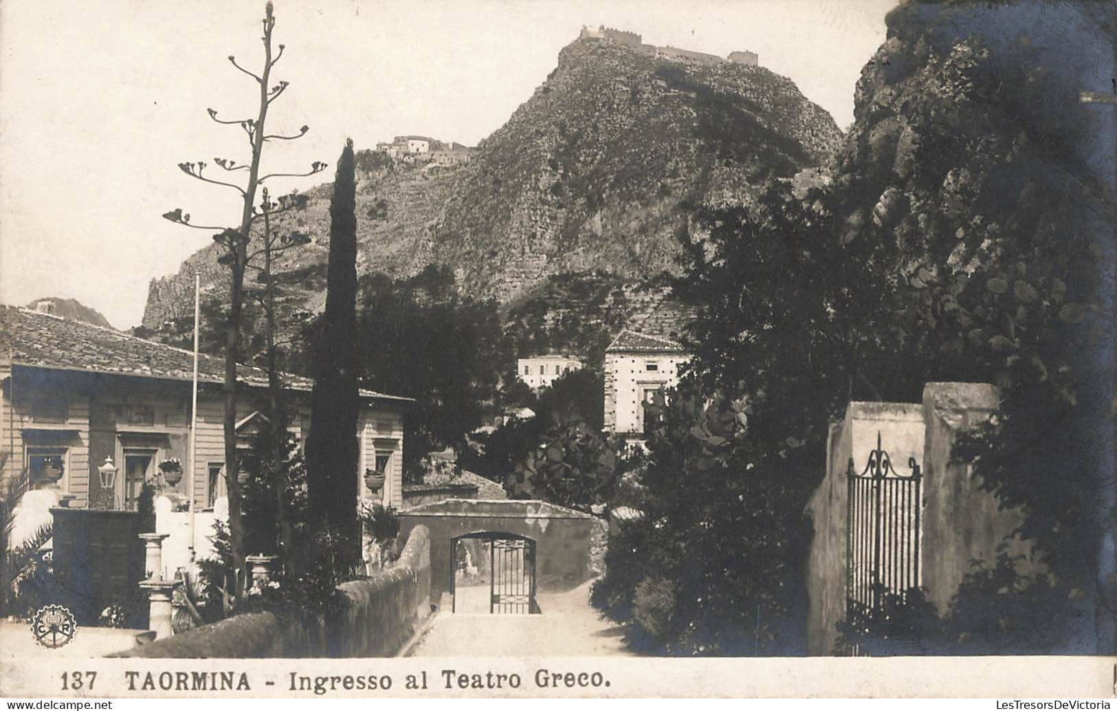 ITALIE - Taormina - Ingresso Al Teatro Greco - Montagne - Carte Postale Ancienne - Messina