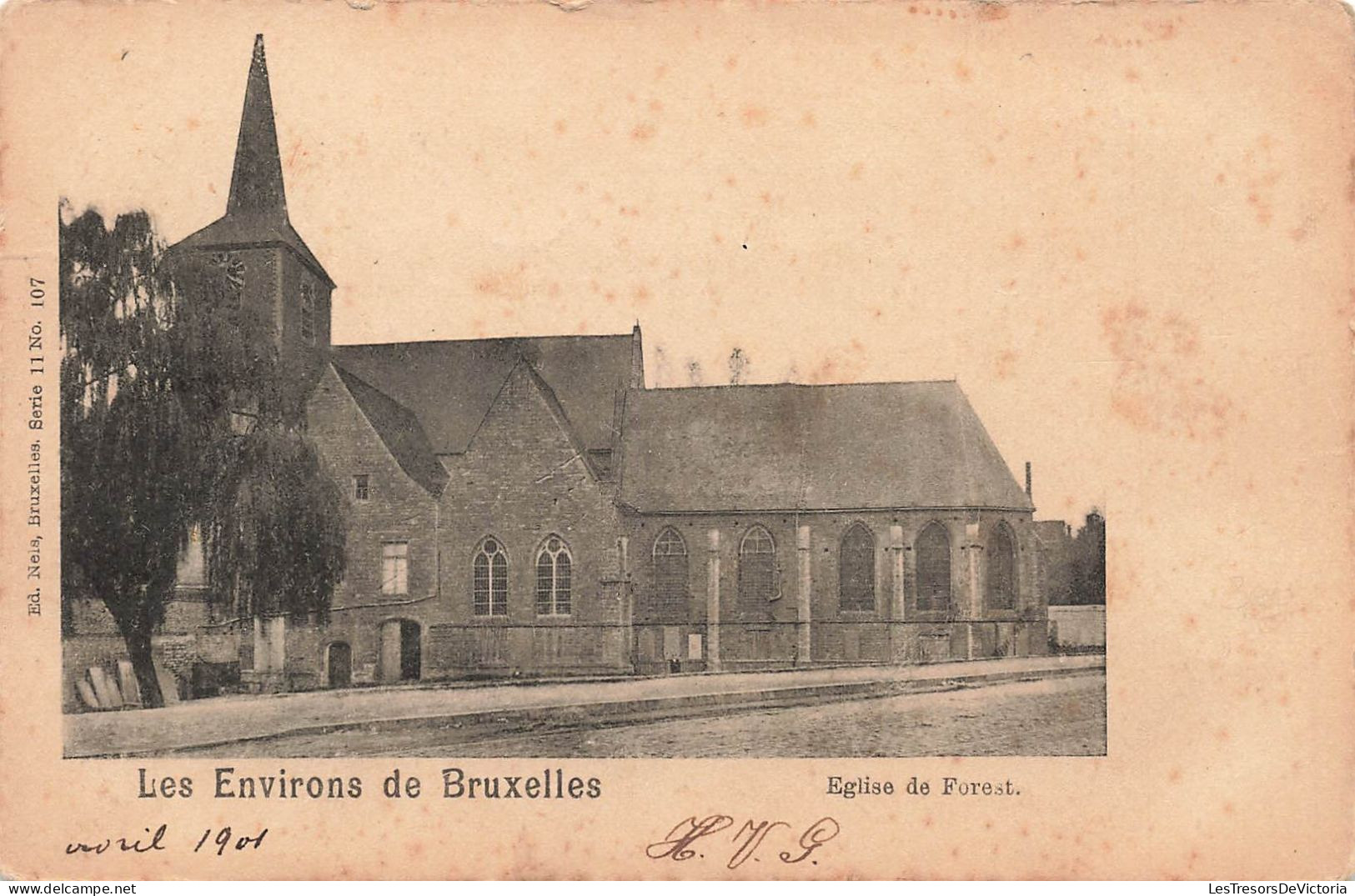 BELGIQUE - Bruxelles - Forest - Vue Générale De L'église De Forest - Carte Postale Ancienne - Vorst - Forest