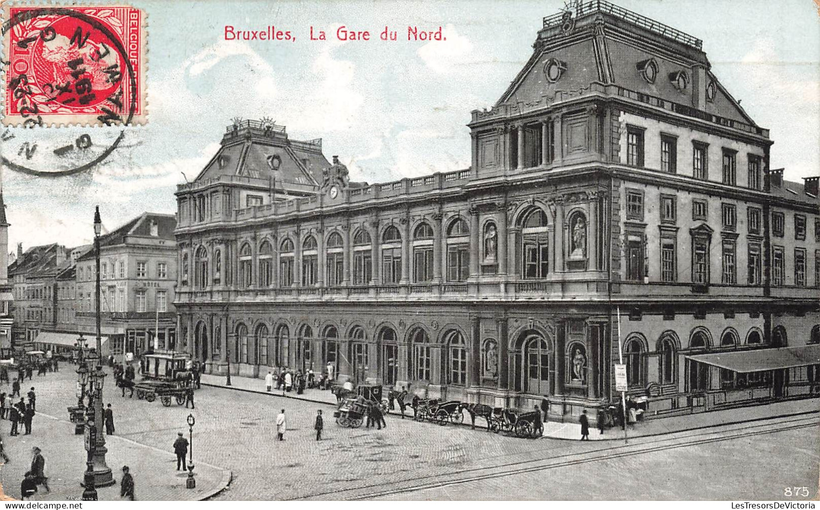 BELGIQUE - Bruxelles - Vue Générale De La Gare Du Nord - Colorisé - Carte Postale Ancienne - Vorst - Forest