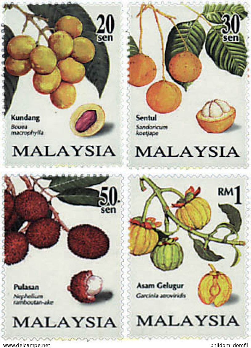 91586 MNH MALASIA 1998 FRUTOS - Malaysia (1964-...)