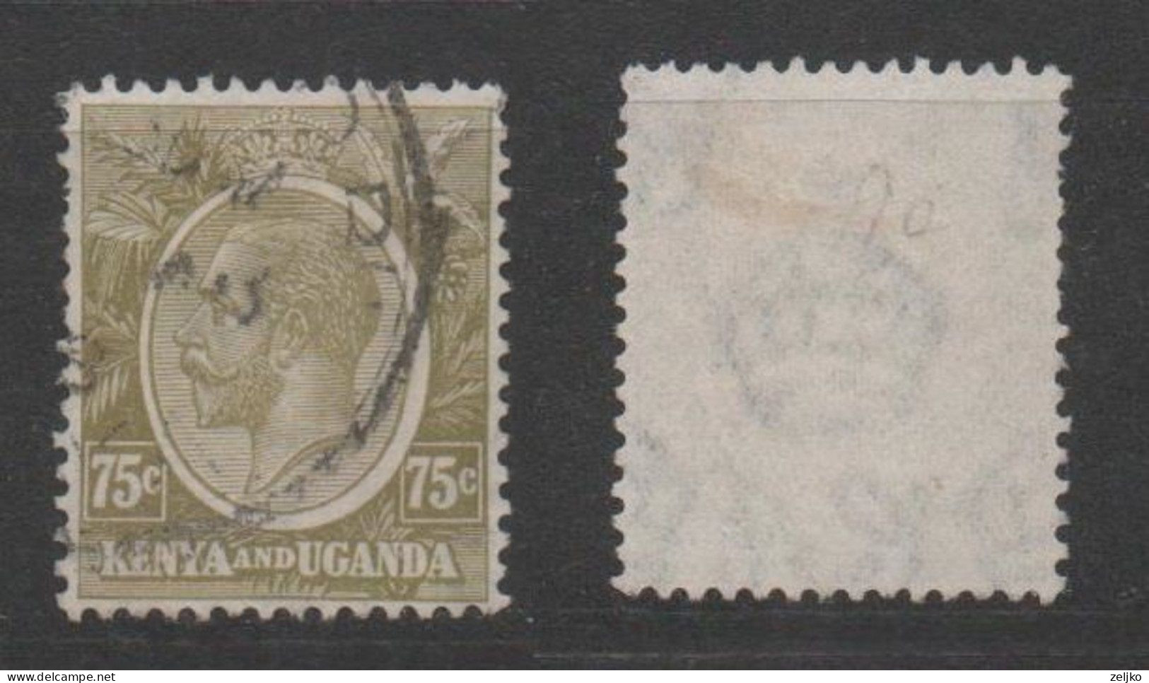 Kenya And Uganda, Used, 1922, Michel 9 - Kenya & Oeganda