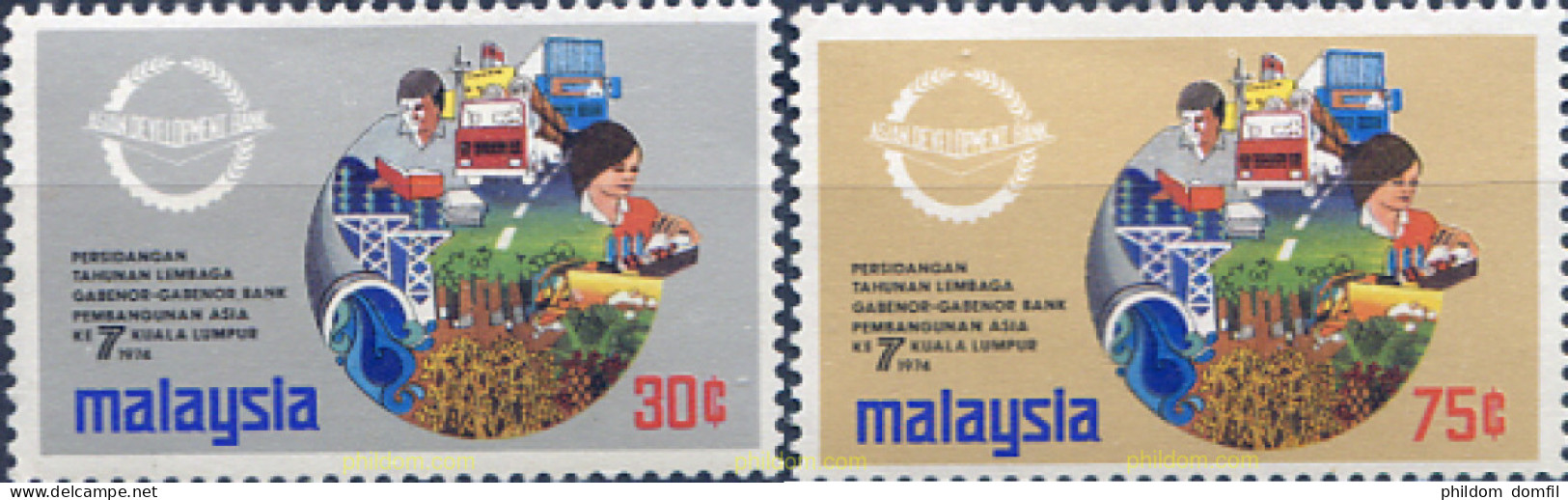 340079 MNH MALASIA 1974 DESARROLLO - Malaysia (1964-...)