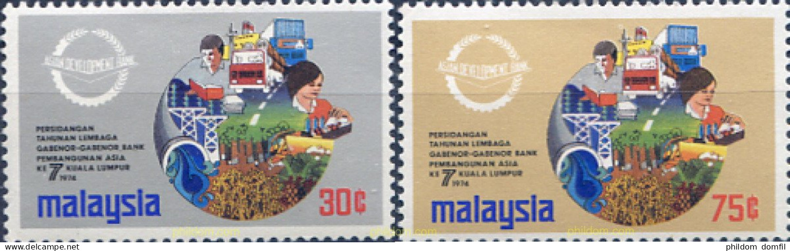 340079 MNH MALASIA 1974 DESARROLLO - Malaysia (1964-...)