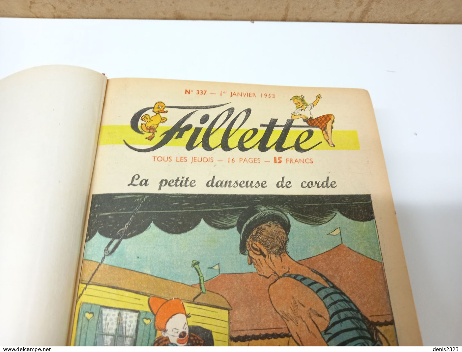 Recueil Des Magazines Fillette 1953 TTB La Rançon De Lotus Bleu Les Beaux Albums - Lots De Plusieurs BD