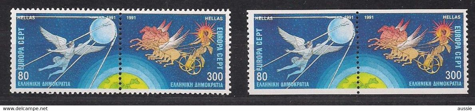 Grèce Greece Griekenland 1991 Yvertn° 1763-1766 *** MNH Cote 14,50 Euro Cept Europa - 1991