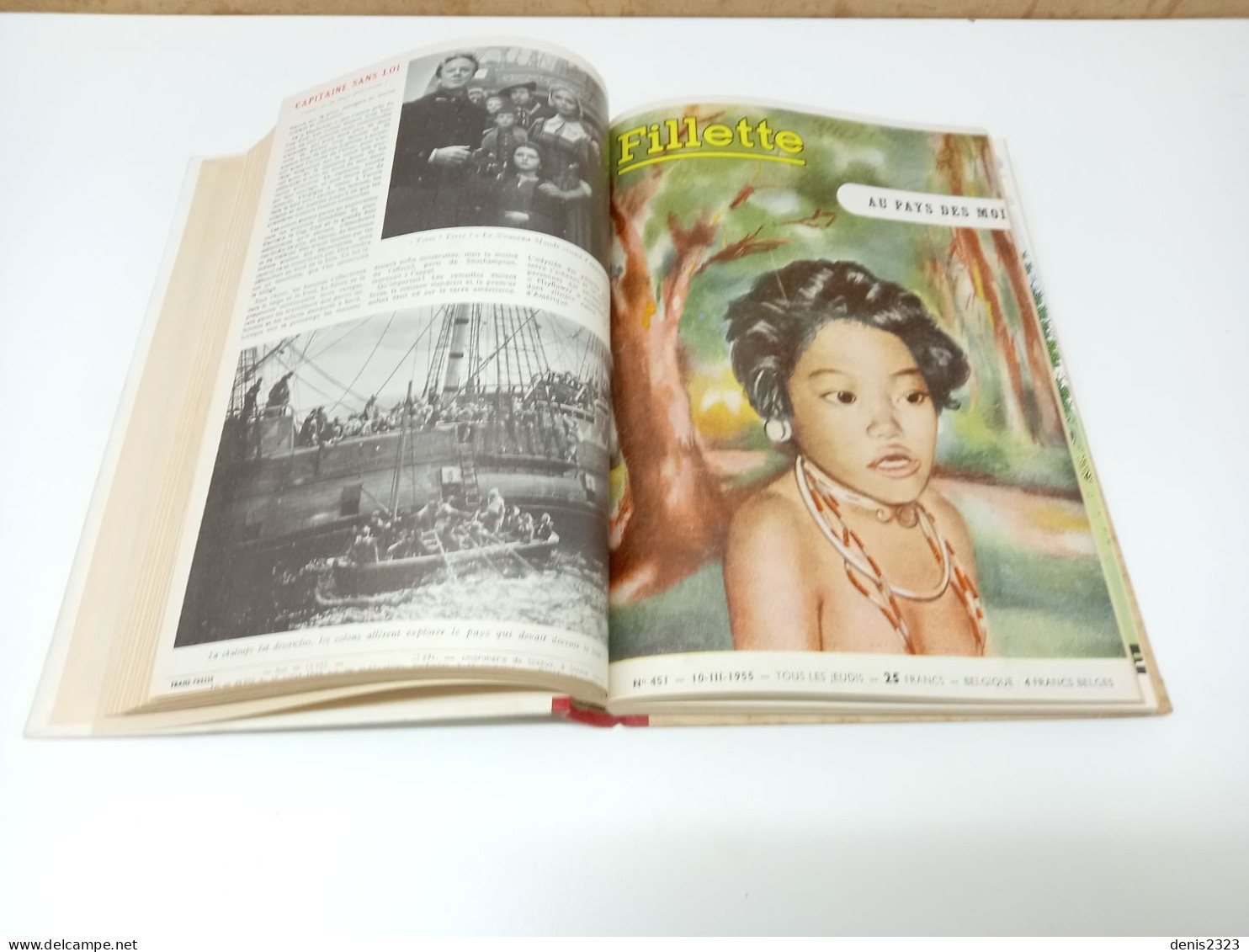 Recueil Des Magazines Fillette 1955 TTB Latouine Les Beaux Albums - Bücherpakete