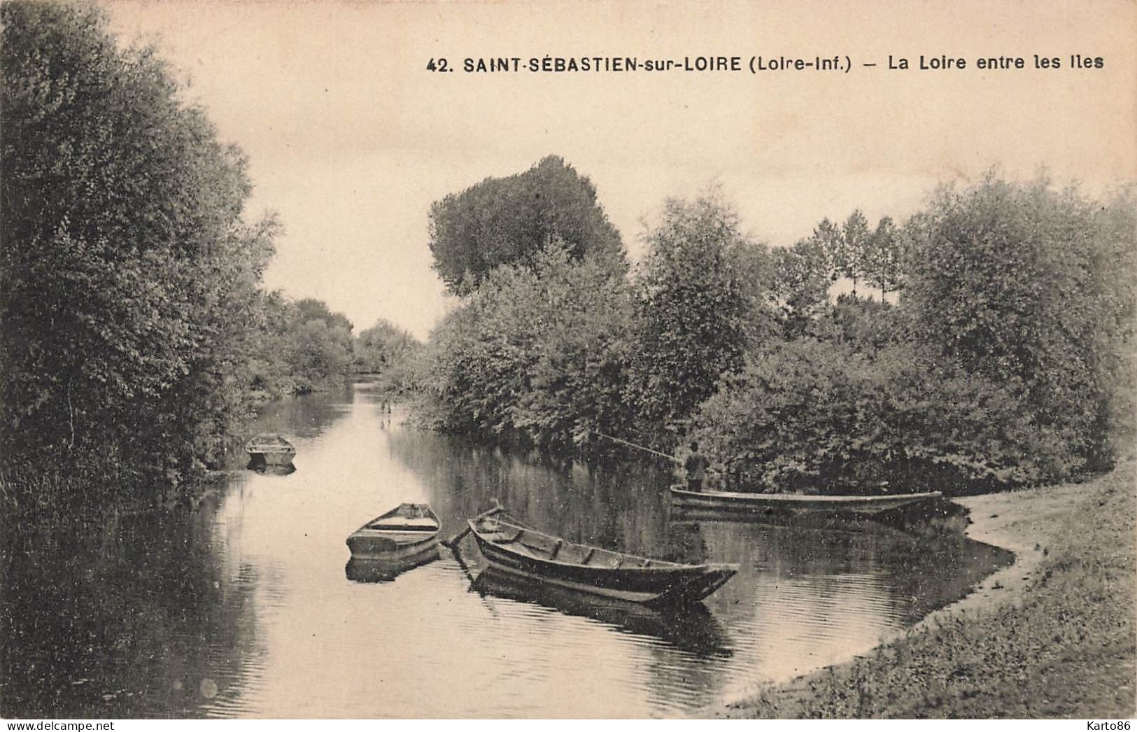 St Sébastien Sur Loire * La Loire Entre Les Iles * Barques - Saint-Sébastien-sur-Loire