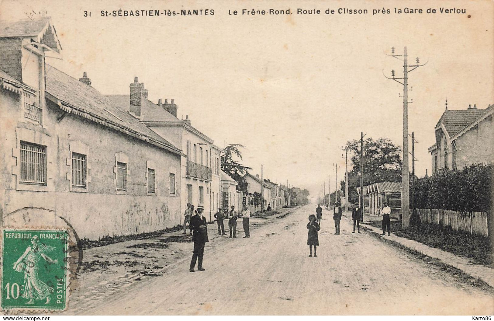 Saint Sébastien Lès Nantes * Le Frêne Rond * Route De Clisson Près La Gare De Vertou * St Sébastien Sur Loire - Saint-Sébastien-sur-Loire