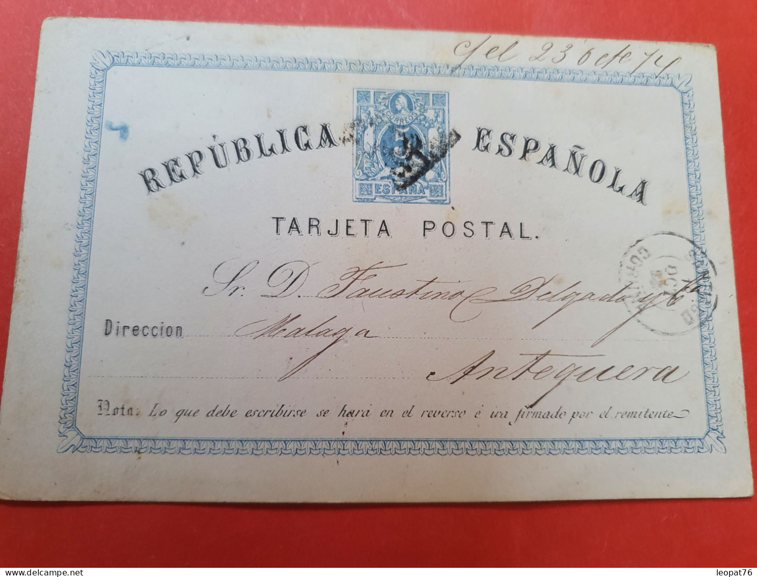 Espagne - Entier Postal De Santiago Pour Antequera En 1874 - D 246 - 1850-1931