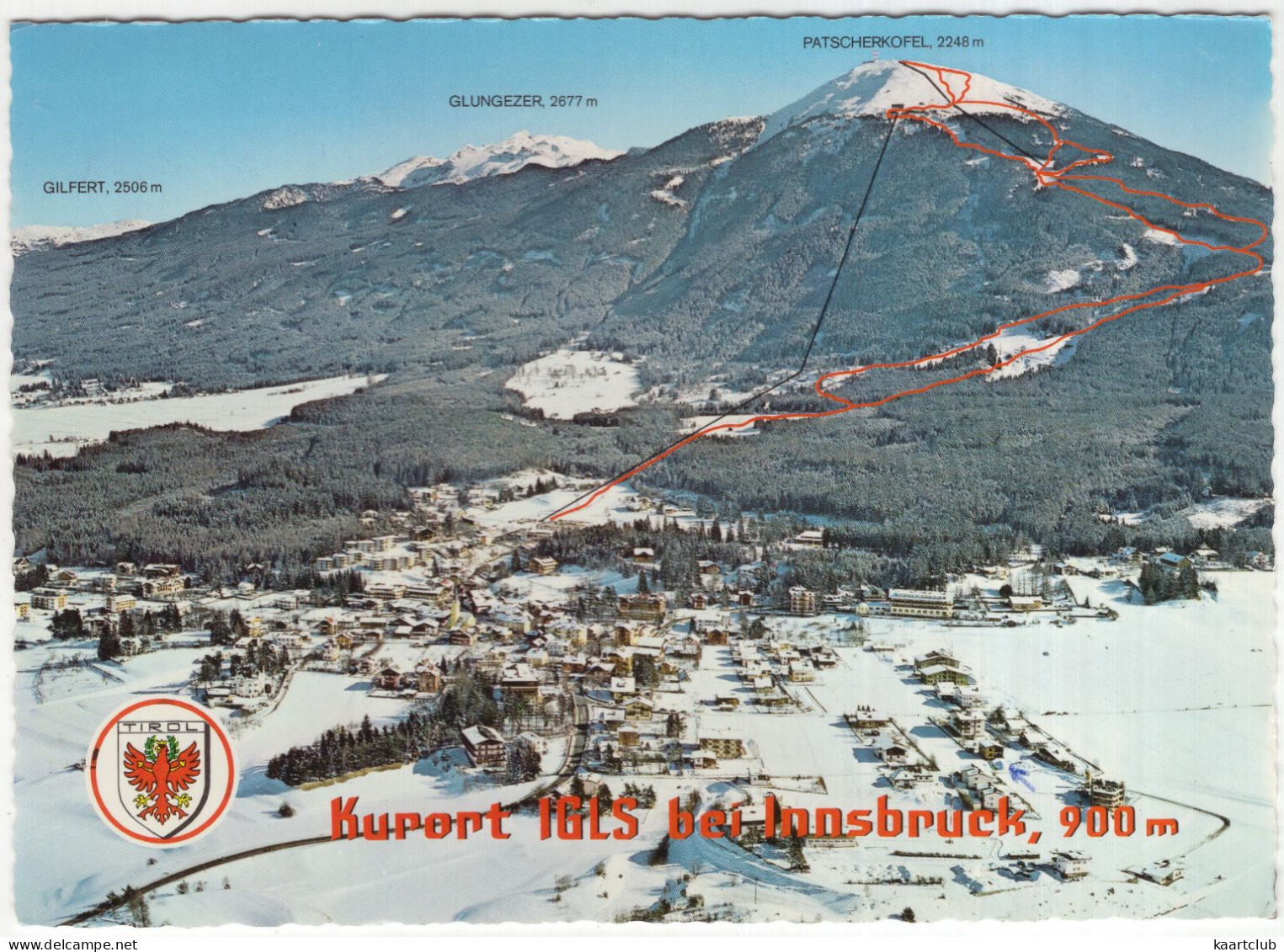 Kurort Igls Bei Innsbruck - Seilbahn Patscherkogel, Olymp. Abfahrtstrecke, Bobbahn - (Tirol, Österreich/Austria)  - 1973 - Igls