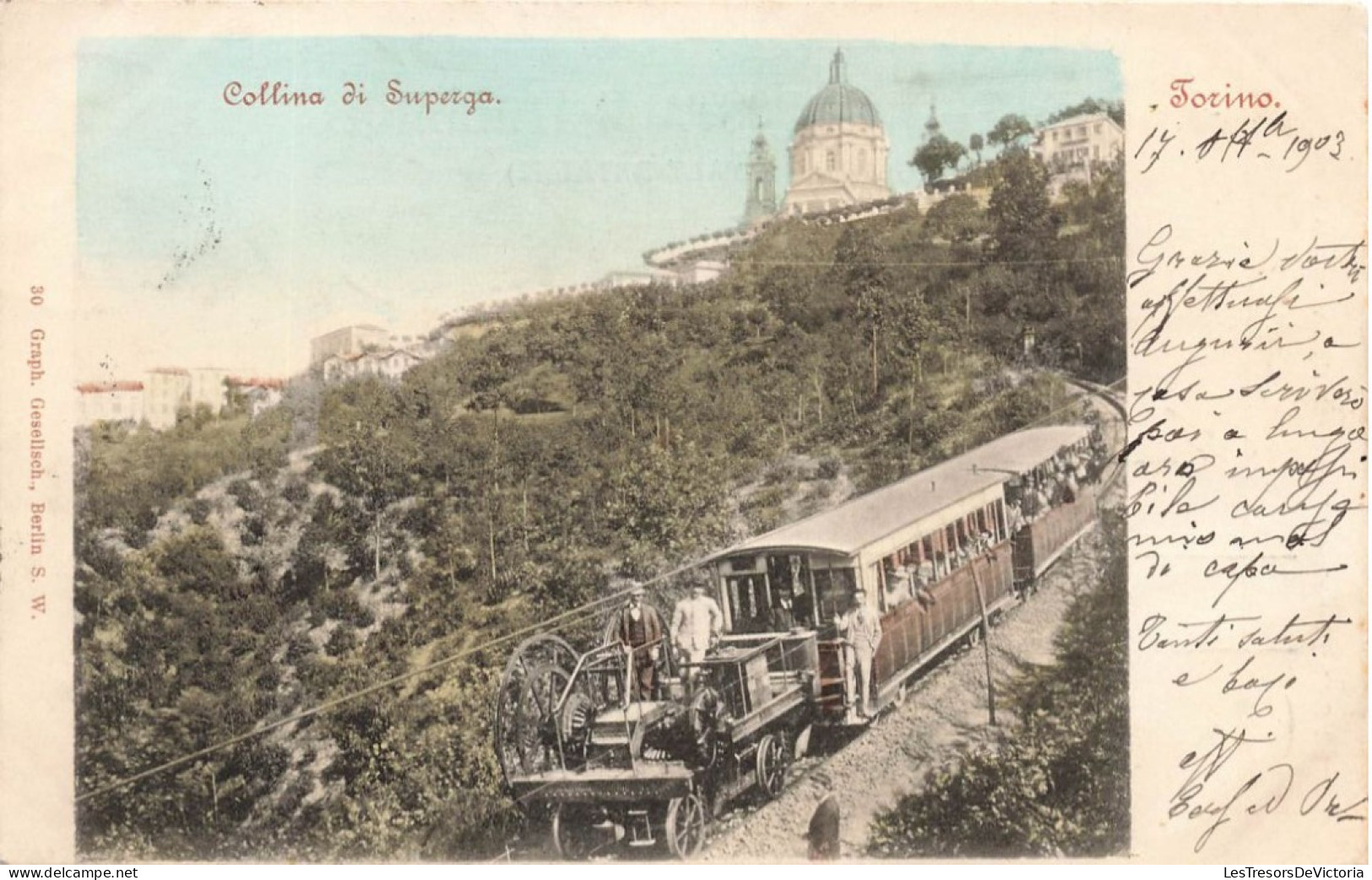 ITALIE - Torino - Collina Di Superga - Dos Non Divisé - Train - Colorisé - Carte Postale Ancienne - Sonstige & Ohne Zuordnung