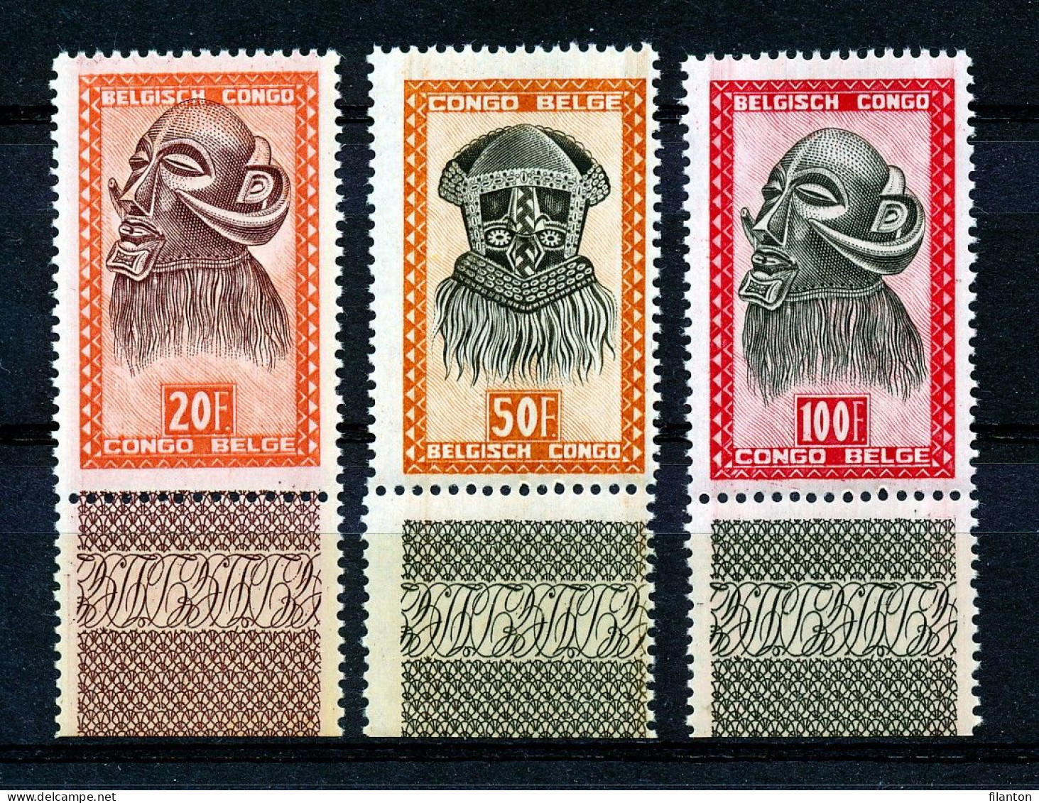 BELGISCH CONGO - OBP Nr 293/295 - Maskers - MNH** - Nuovi