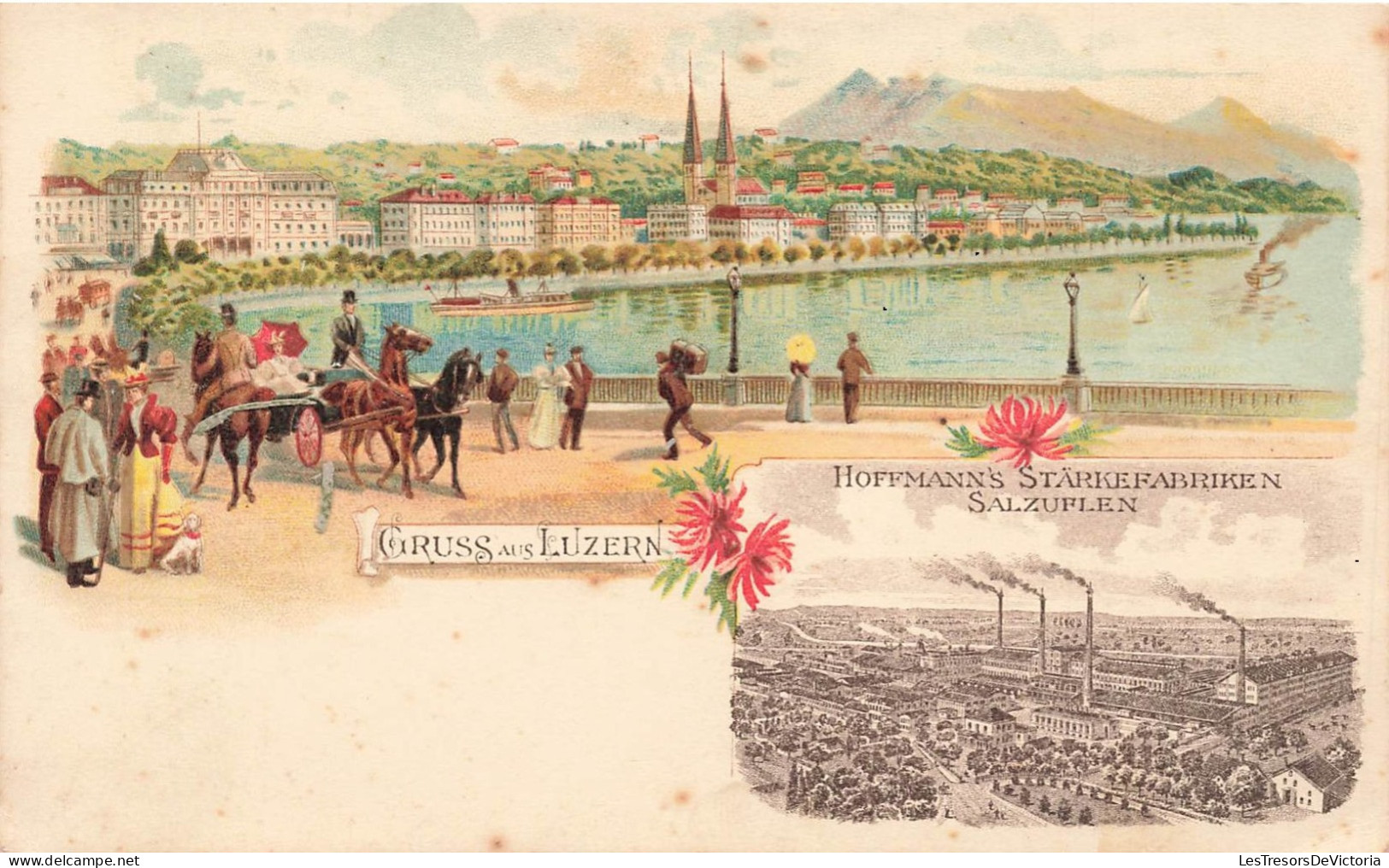 SUISSE - Lucerne - Usine - Carte Postale Ancienne - Lucerne
