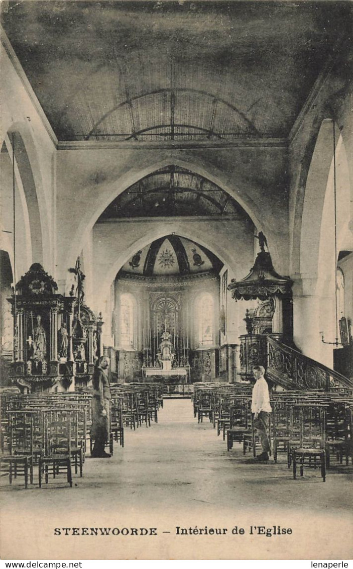 D1503 STEENWOORDE Intérieur De L'église - Steenvoorde