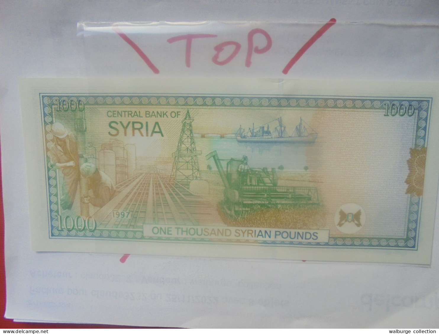 SYRIE 1000 POUNDS 1997 Neuf (B.31) - Siria