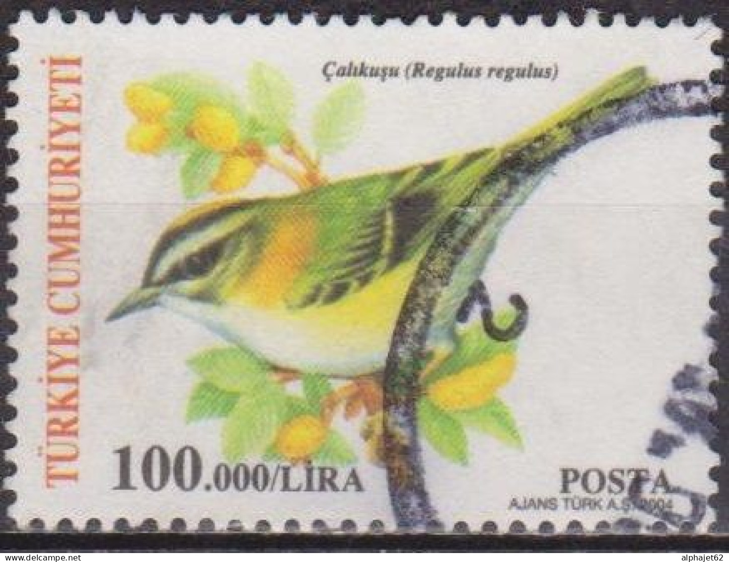 Faune - Oiseau - TURQUIE - Roitelet Huppé - N°  3114 - 2004 - Used Stamps