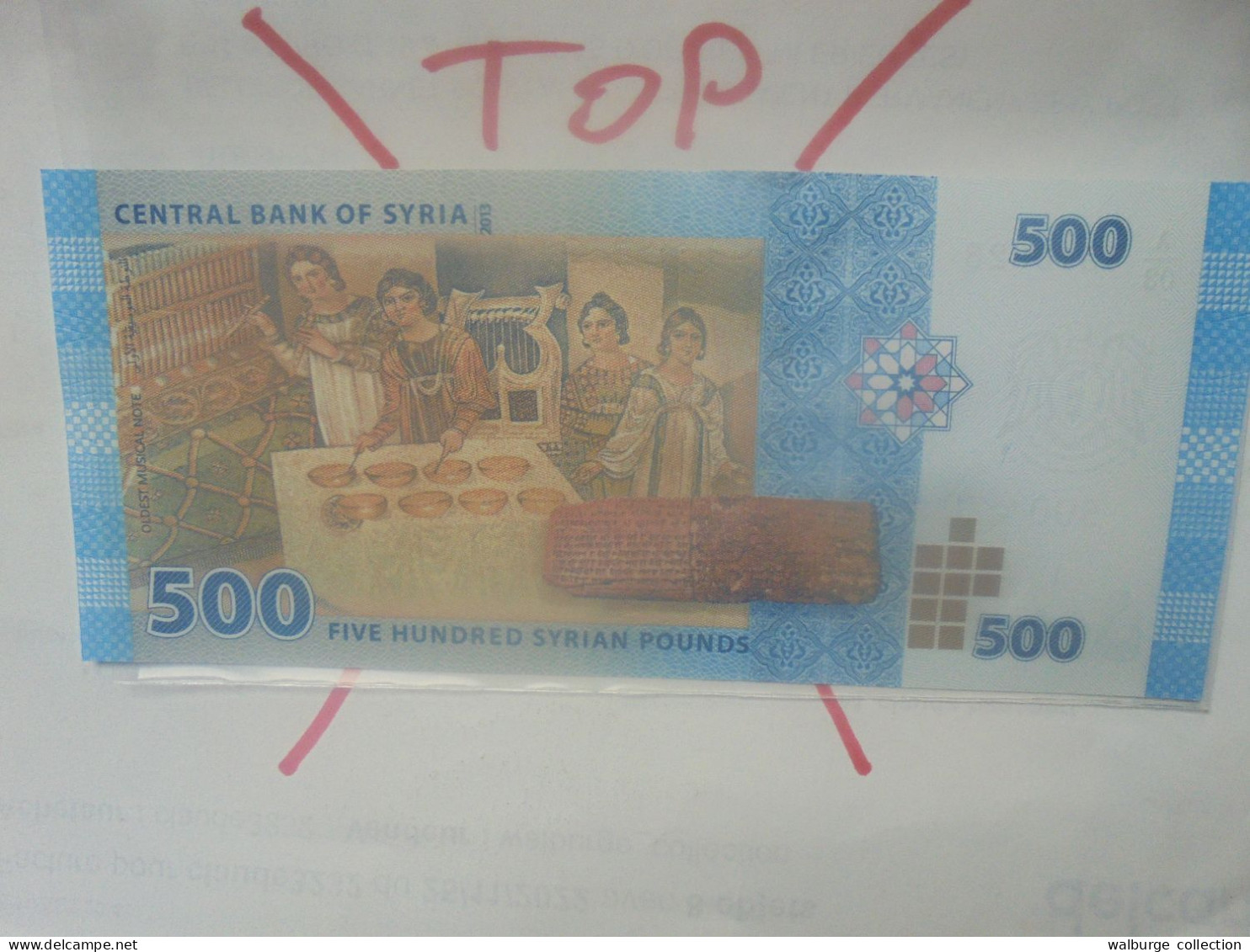 SYRIE 500 POUNDS 2013 Neuf (B.31) - Syria