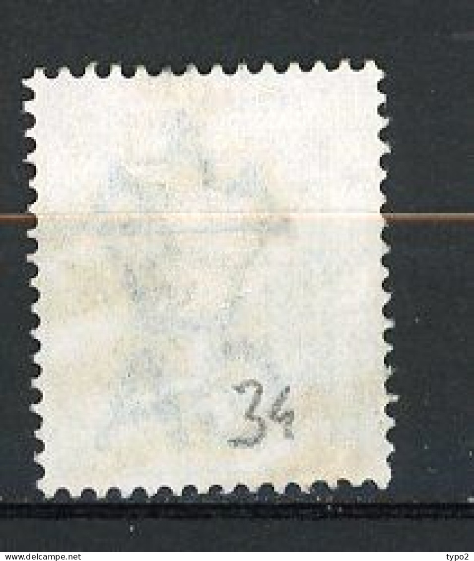 H-K  Yv. N° 34 ; SG N° 56 Fil CA (o)  2c Vert-gris  Victoria  Cote  1 Euro BE   2 Scans - Used Stamps