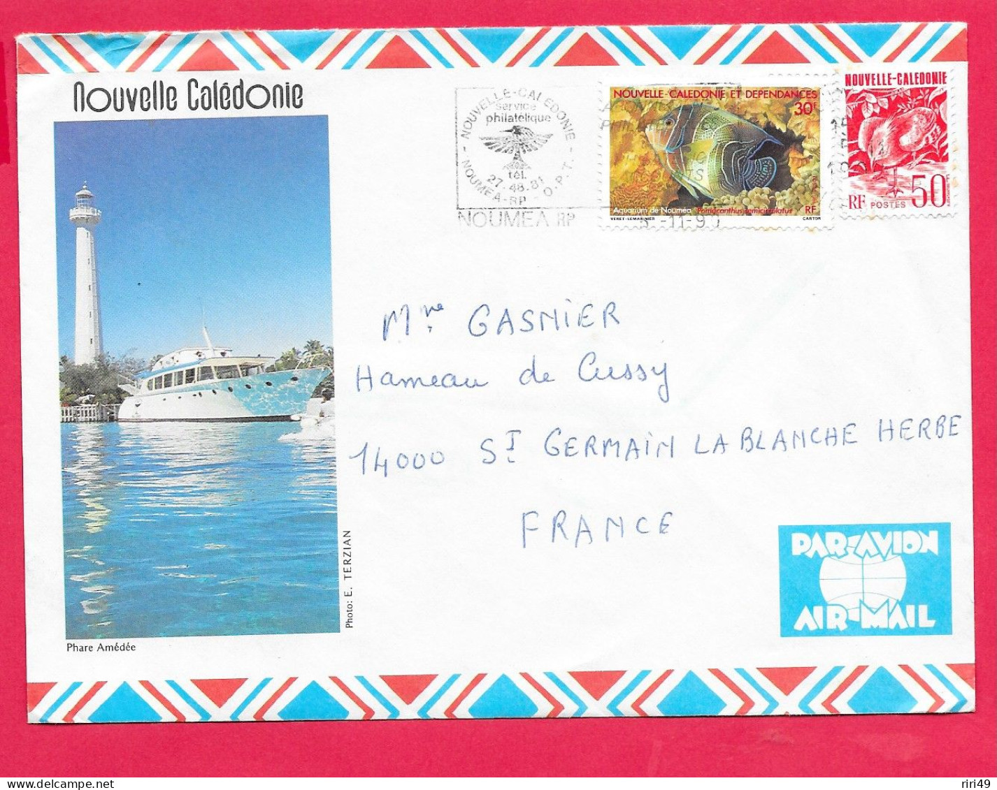 Enveloppe Nouvelle Calédonie, Phare Amédée, Recto Verso Voir Scanne PLUS TIMBRES VOIR TAMPON 1981 - Cartas & Documentos