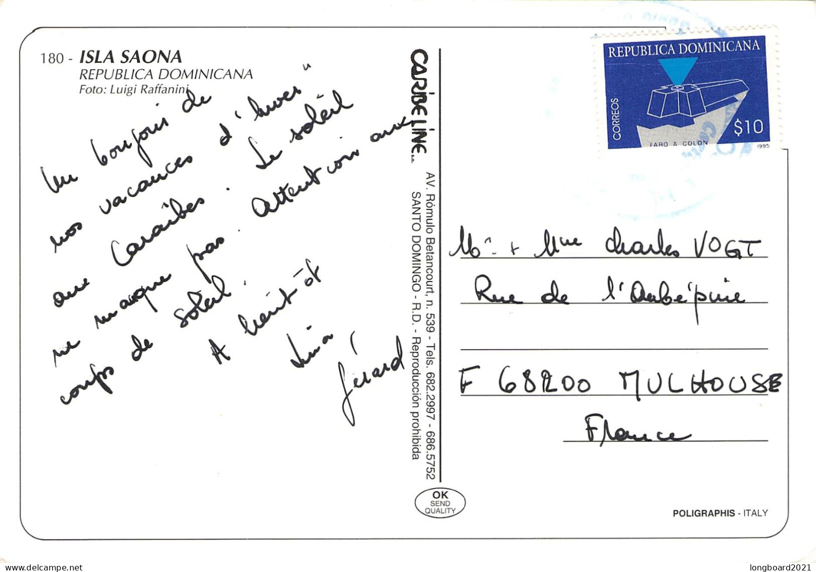 DOMINICAN REP. - PICTURE POSTCARD Ca 1995 - MULHOUSE/FR /1365 - Dominican Republic