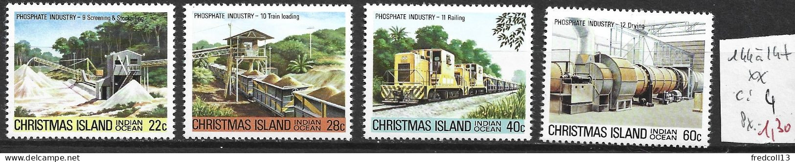 CHRISTMAS 144 à 47 ** Côte 4 € - Christmas Island