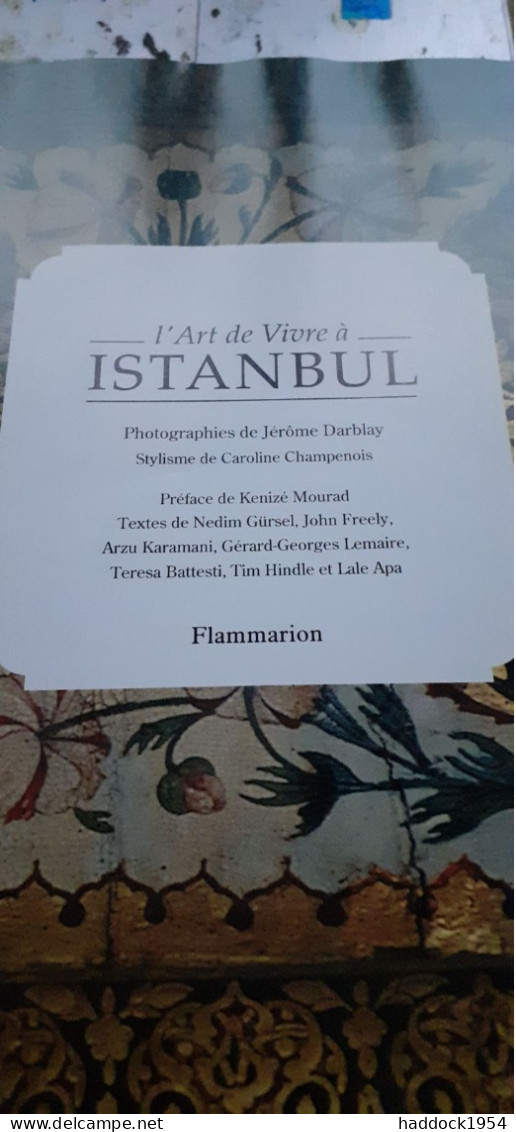 L'art De Vivre à ISTANBUL JEROME DARBLAY KENIZE MOURAD Flammarion 1993 - Home Decoration
