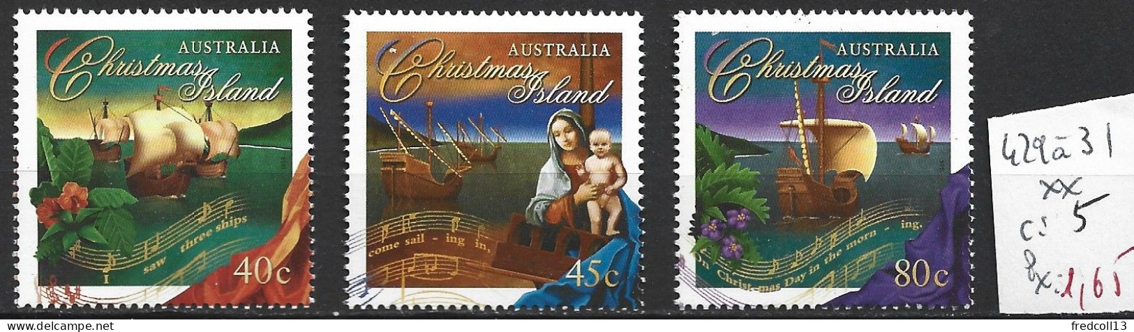 CHRISTMAS 429 à 31 ** Côte 5 € - Christmas Island