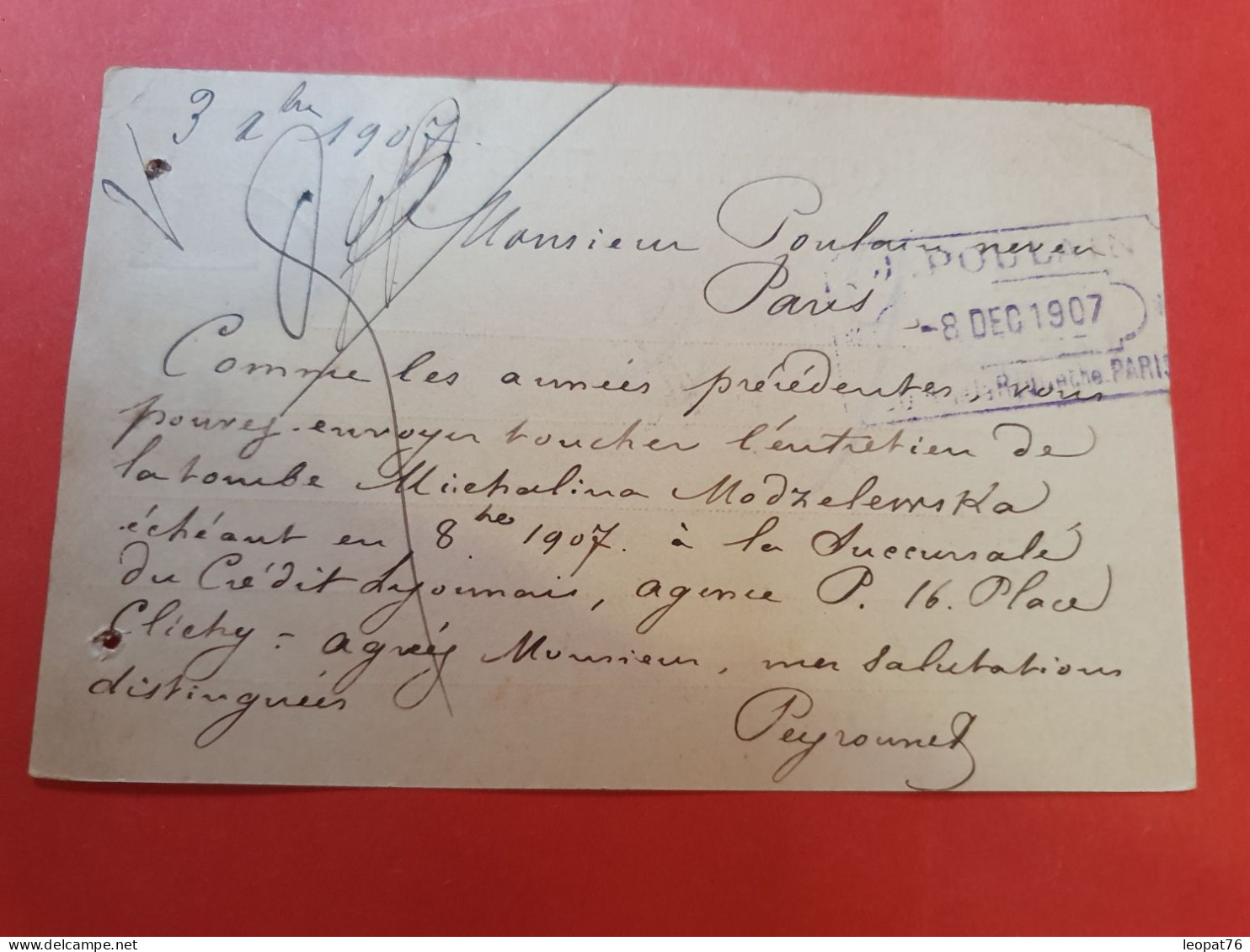 Russie - Entier Postal + Complément Pour La France En 1907 - D 263 - Postwaardestukken