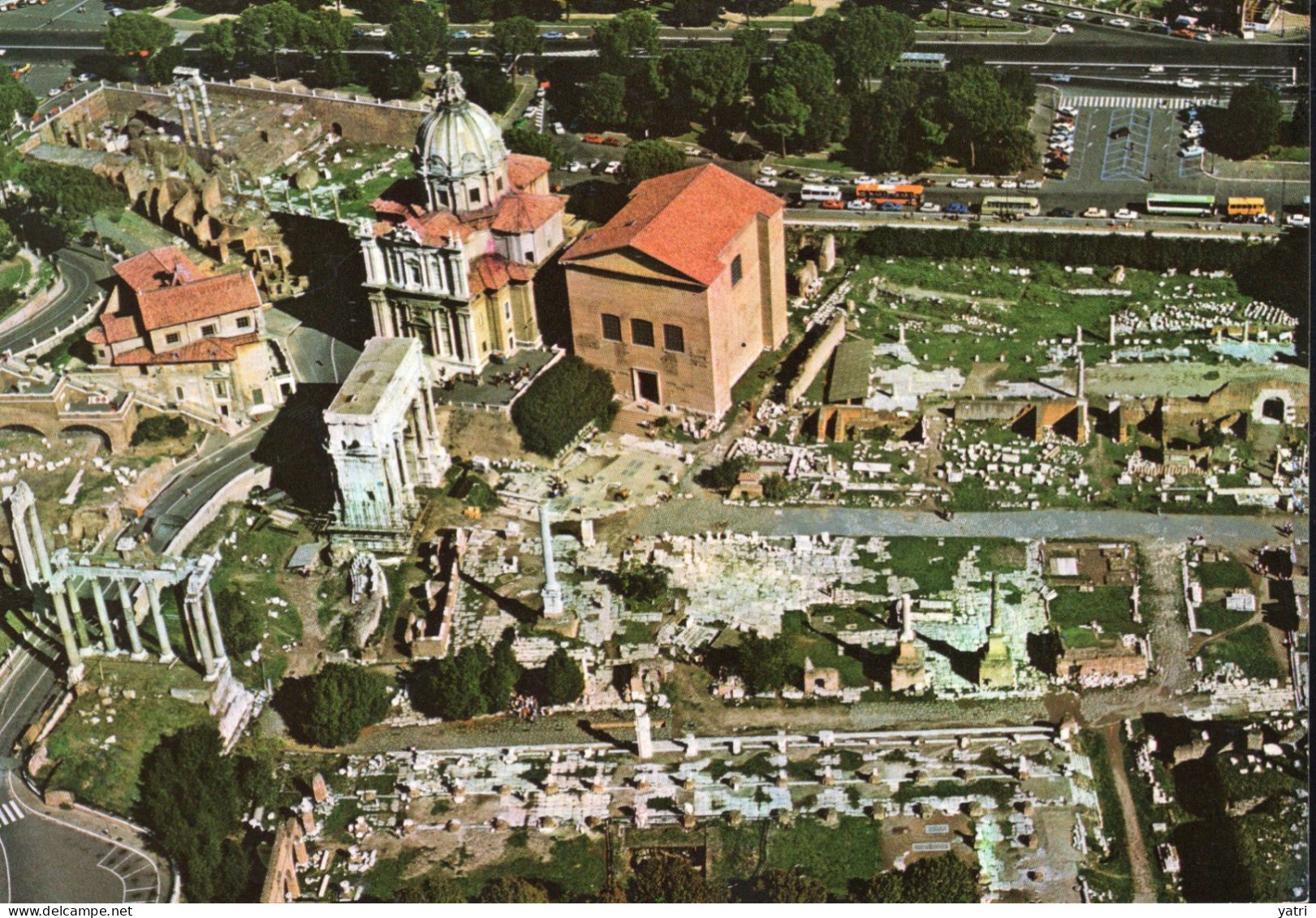 Roma - Veduta Aerea Del Foro Romano - Mehransichten, Panoramakarten