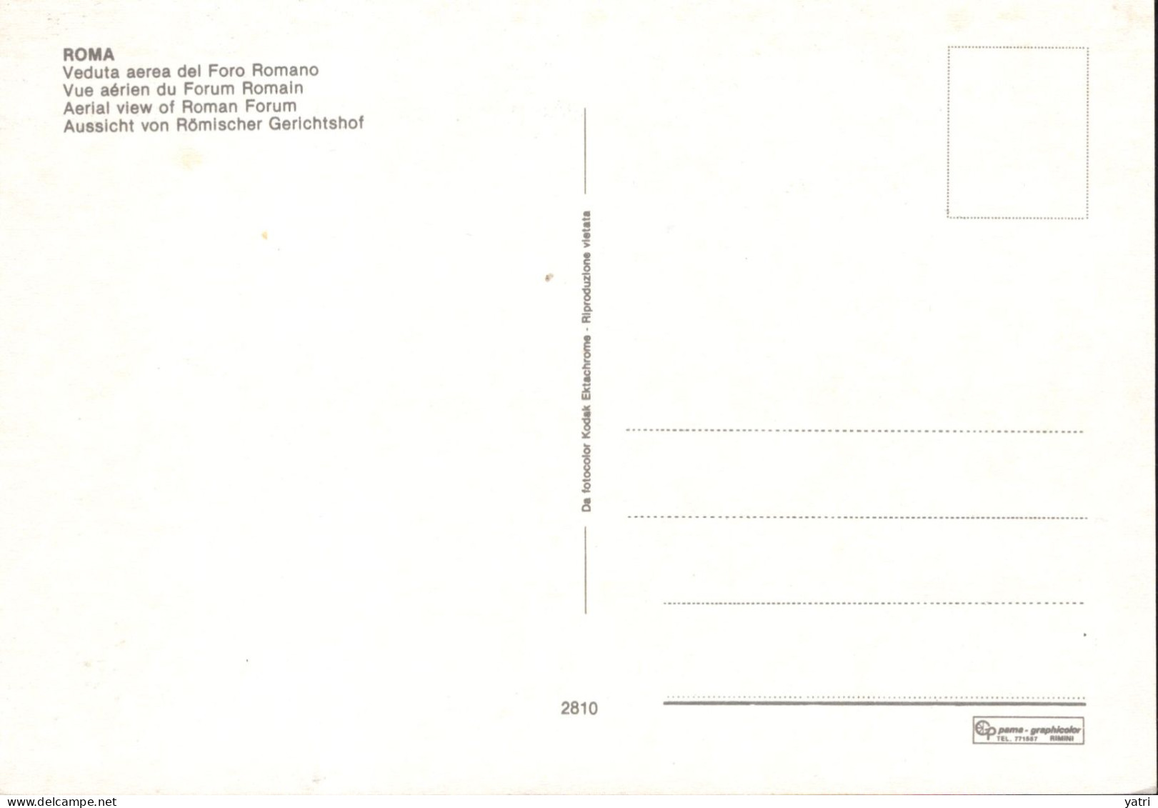 Roma - Veduta Aerea Del Foro Romano - Mehransichten, Panoramakarten