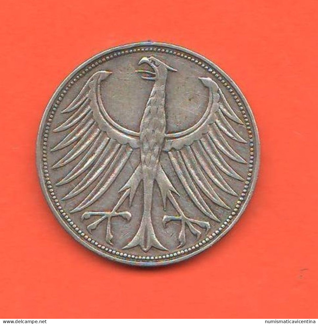 Germania 5 Mark 1951 F Deutsche Germany Deutschland RFA RFG - 5 Marcos