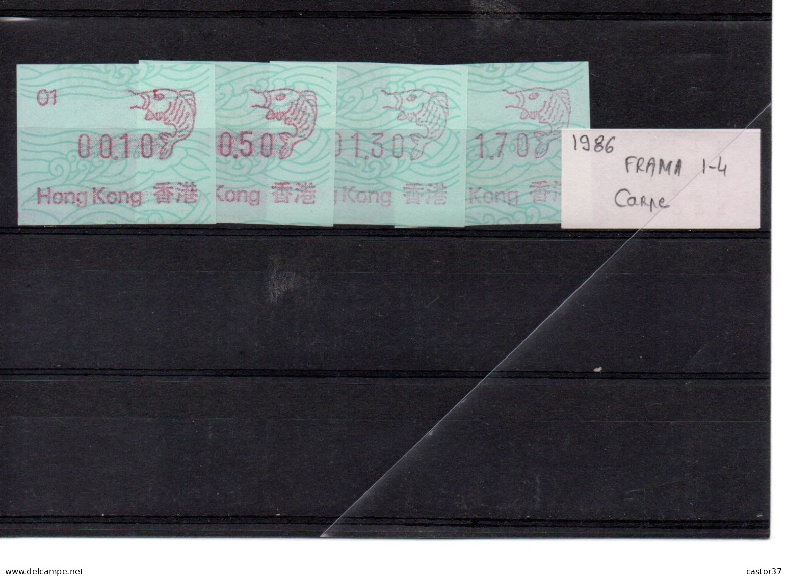 China Hong Kong Machine Label Frama 1986 Carp Machine 01 Complet Set Free Postage - Unused Stamps