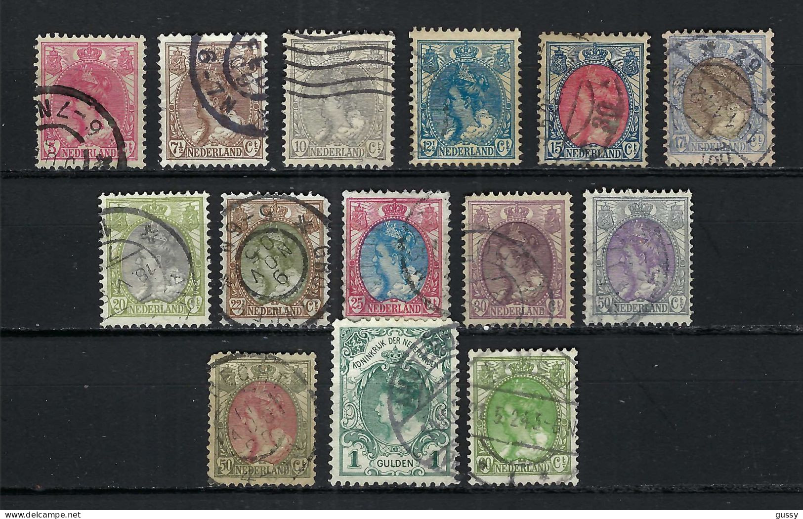 PAYS BAS Ca.1898-1923: Lot D' Obl. CAD - Usados