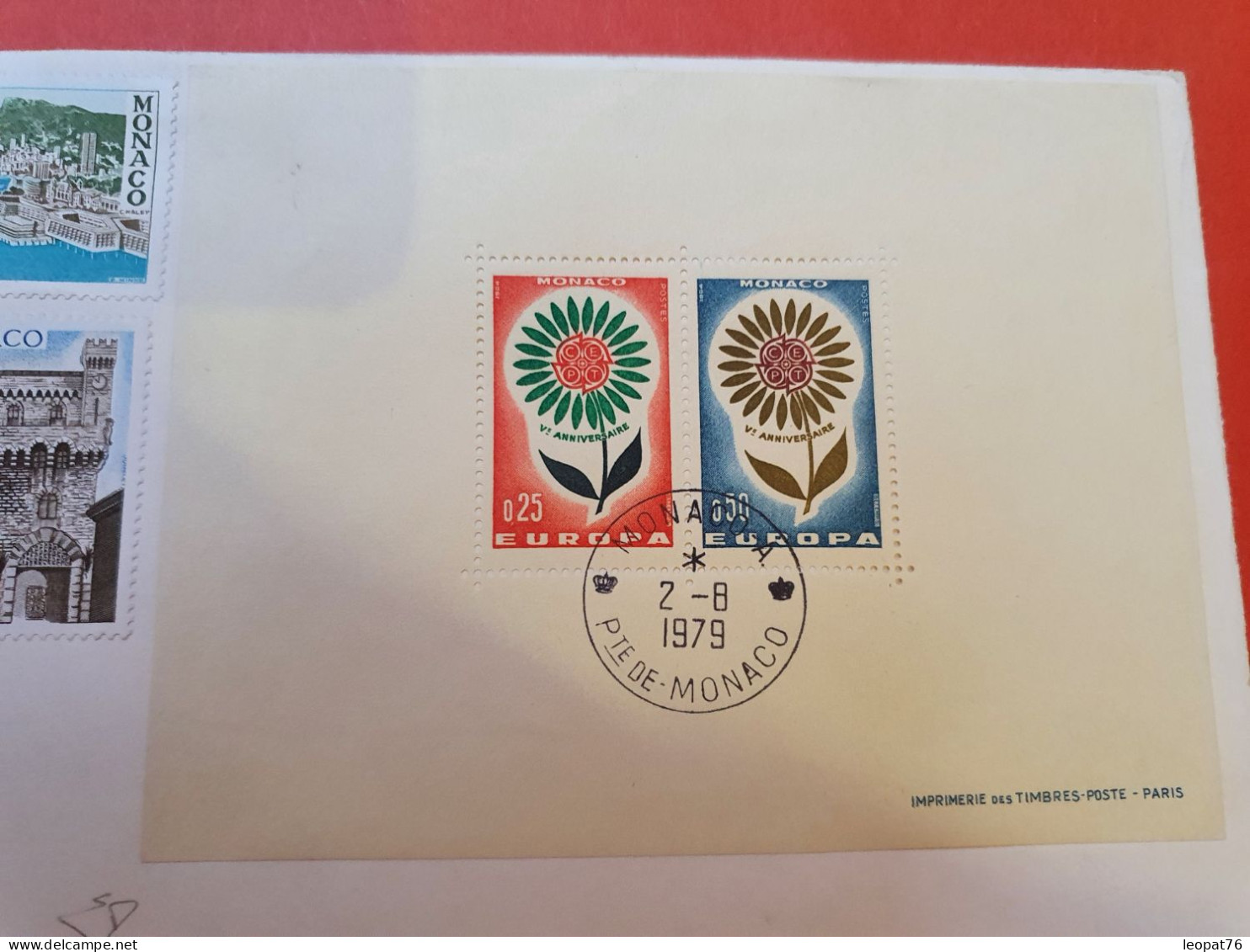 Monaco - Rare Bloc Spécial N° 6 Europa De 1964 Sur Enveloppe En Recommandé Pour L'Italie En 1979 - Cote 1700€ - D 281 - Covers & Documents