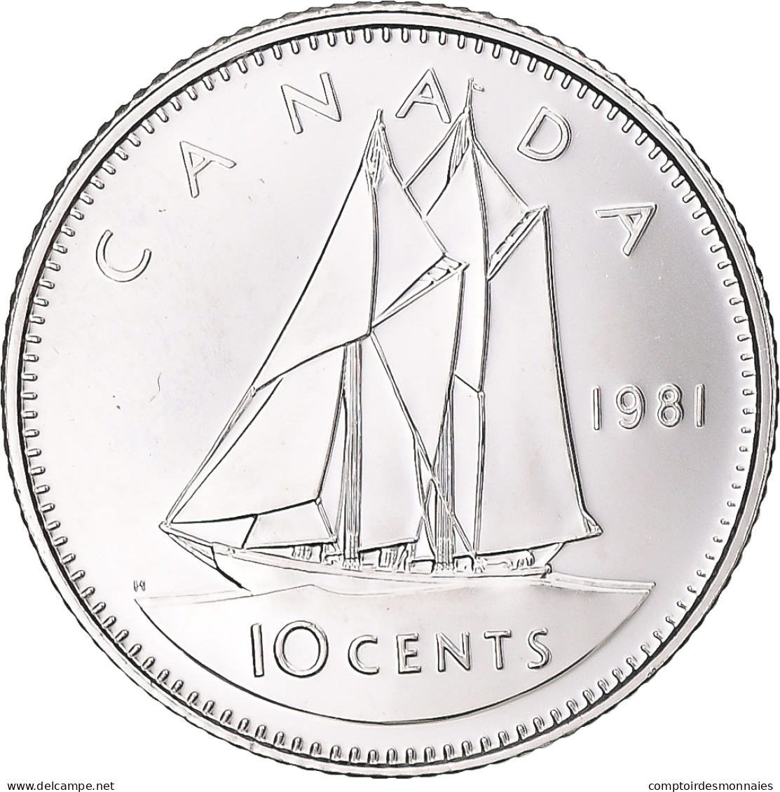 Monnaie, Canada, Elizabeth II, 10 Cents, 1981, Royal Canadian Mint, Ottawa, BU - Canada