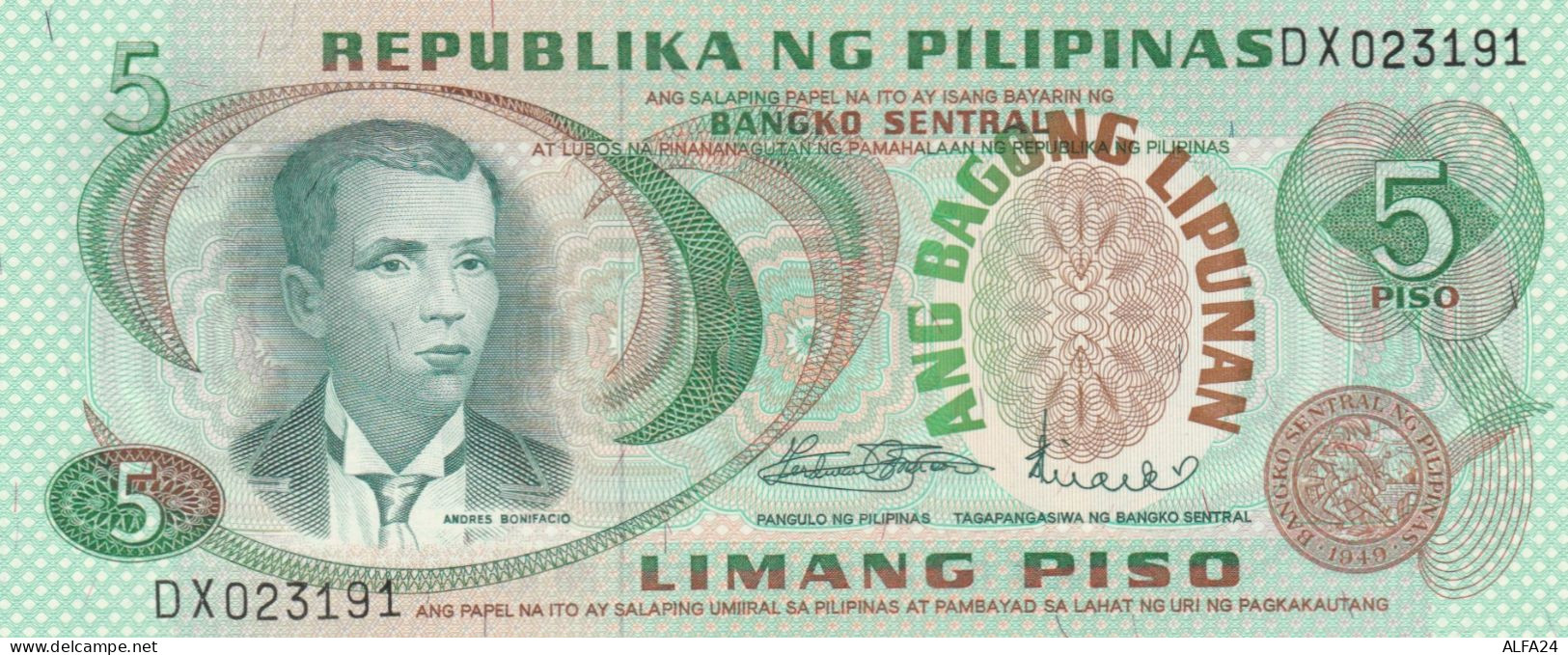 BANCONOTA FILIPPINE 5 UNC (RY1252 - Philippines