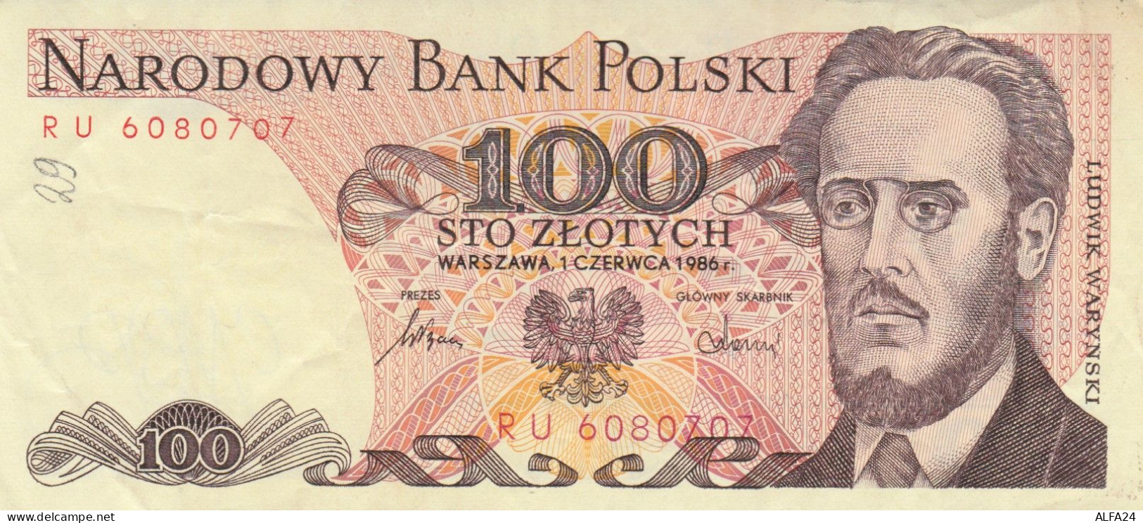 BANCONOTA POLONIA 100 VF (RY1525 - Pologne